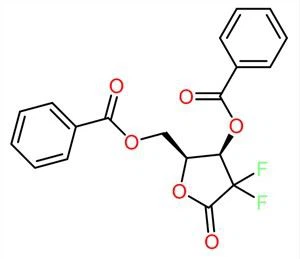 2-Deoxy-2,2-Difluro-D-Eritro-Pentafuranós -1-Ulosa-3,5-Dibenzoat (T6) CAS NO.122111-01-7